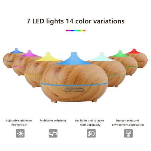 Essential Oil Diffuser, Aromatherapy humidifier, ultrasonic Cold Mist humidifier, 4 Timing Settings TinasChoice Au supplements