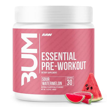 RAW Essential Pre-Workout Powder (Sour Watermelon) - Chris Bumstead Sports Nutrition RAW Au supplements