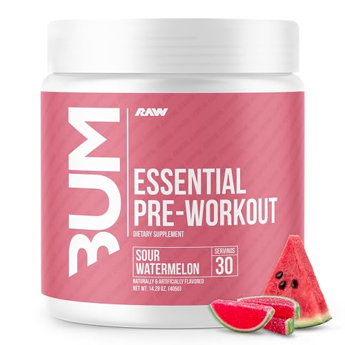 RAW Essential Pre-Workout Powder (Sour Watermelon) - Chris Bumstead Sports Nutrition RAW Au supplements