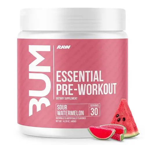 RAW Essential Pre-Workout Powder (Sour Watermelon) - Chris Bumstead Sports Nutrition RAWAU supplements