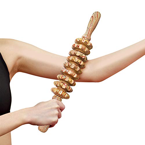 Deston Wooden Massager Handheld Roller Trigger Point Massager Stick for Fascia, Cellulite Deston Au supplements