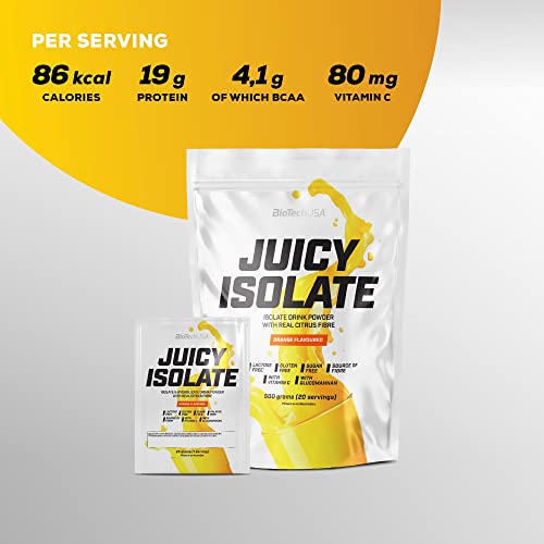 BioTechUSA Juicy Isolate | Gluten-Free, Lactose-Free, Sugar-Free | Refreshing Protein Soft Drink BioTechUSA Au supplements