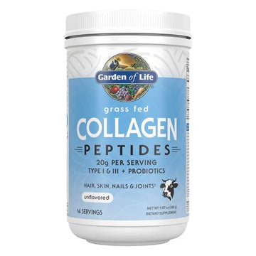 Garden of Life Grass Fed Collagen Peptides Powder – Unflavored, for Women Men Hair Garden of Life Au supplements