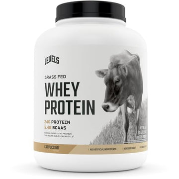 Levels Grass Fed 100% Whey Protein, No Hormones, Cappuccino, 5LB Levels Nutrition Au supplements