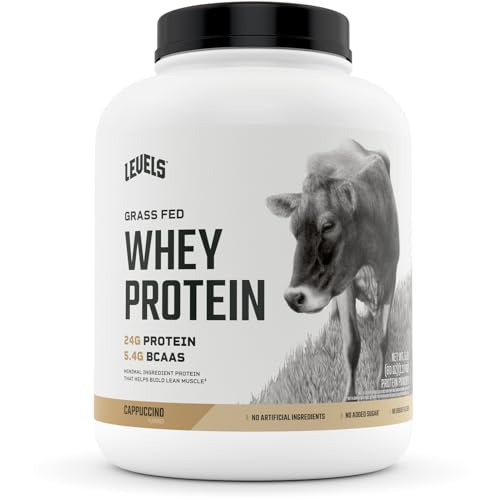 Levels Grass Fed 100% Whey Protein, No Hormones, Cappuccino, 5LB Levels Nutrition Au supplements