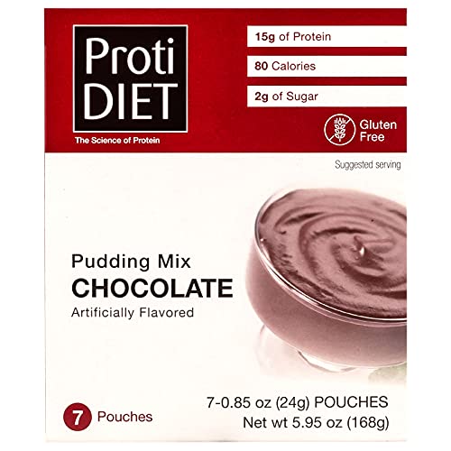 Protidiet Chocolate Flavor High Protein Instant Pudding Mix (7-5.9 oz Pouches) (Chocolate) ProtiDIET Au supplements