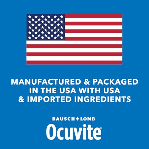 Ocuvite 50+ Eye Vitamin & Mineral Supplement, Multivitamin for Vision & Ocular Health with Omega-3, Zinc, Vitamins C & E, Lutein & Zeaxanthin, Zinc Supplements for Women and Men, 50 Softgels Ocuvite Au supplements