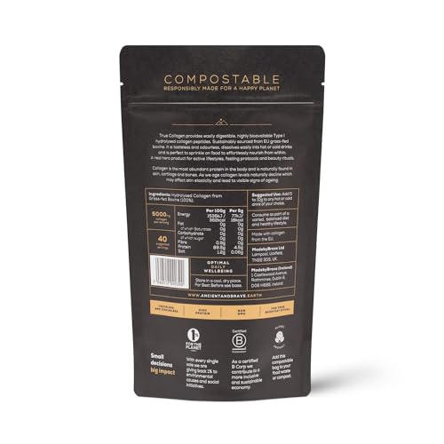 Ancient + Brave True Collagen 200g - Grass-Fed Bovine Collagen Powder - 100% Hydrolysed Collagen Ancient + Brave Au supplements