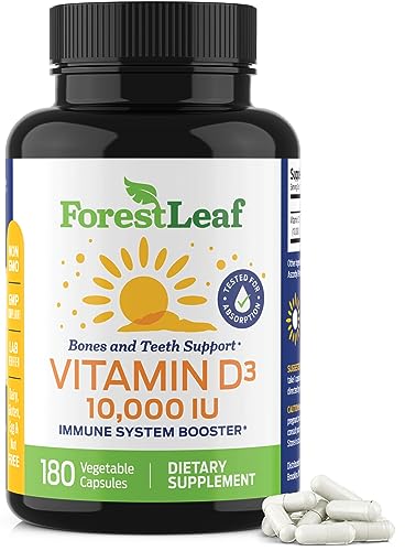 ForestLeaf - Vitamin D3 IU Weekly Supplement (Unflavored -10000-180 Count) ForestLeaf Au supplements