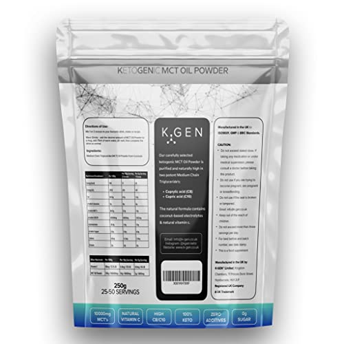 Keto MCT Oil Powder Pure Coconut MCT Keto Coffee Creamer | Premium Quality C8 Easily Absorbed & Digested K GEN ketogenic enhancement Au supplements