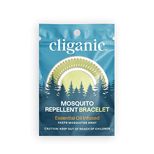 Cliganic 25 Pack Mosquito Repellent Bracelets, DEET-Free Bands, Individ Cliganic Au supplements