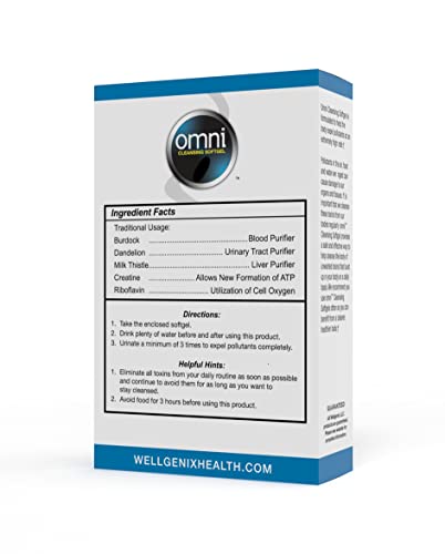 Wellgenix Omni Herbal Detox Cleanse Softgel: Fast Acting Body Detox, Quick Flush Toxin Removal Wellgenix Au supplements