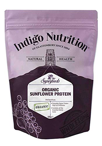 Indigo Herbs Organic Sunflower Seed Protein Powder 500g | Plant Based Protein | Vegan Indigo Herbs Au supplements