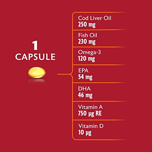 Seven Seas Cod Liver Oil Tablets With Omega-3, Fish Oil, One A Day, 4 Months Supply Seven Seas Au supplements