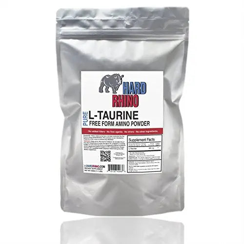 HR Supplements Taurine Powder, 1 Kilogram (2.2 Lbs) | Muscle Recovery | Cardio & Energy Hard Rhino uk supplements