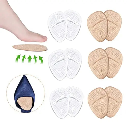 Ball of Foot Cushions, Metatarsal Pads, High Heel Inserts, Forefoot Cushions JUMPOWAU supplements