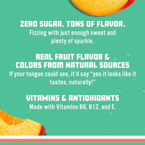 Sparkling Ice, Peach Nectarine Sparkling Water, Zero Sugar Flavored Water, with Vitamins Sparkling ICE Au supplements