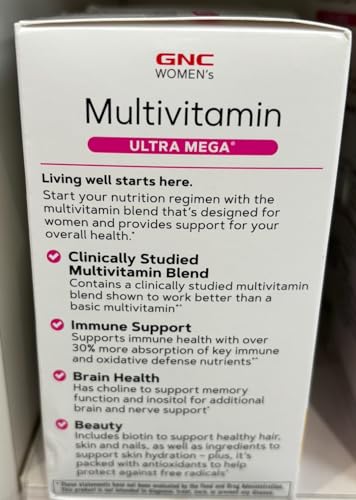 GNC Women's Ultra Mega Multivitamin | Supports Overall Health and Wellness in Women GNC Au supplements