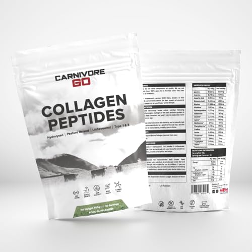 Carnivore Go Grass Fed Bovine Collagen Powder - 400g Hydrolysed Type 1 & 3 Carnivore Go Au supplements