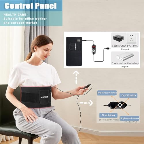 RJOYBAO Red Light Therapy Infrared Light Therapy Belt for Body,Red Light Therapy lamp RJOYBAO Au supplements