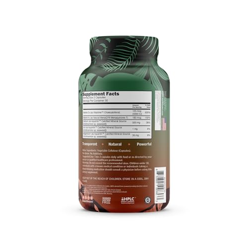 EarthNutri D3 + K2 Bone & Heart Health - 72 Trace Minerals, Vitamin D3 Vitashine, MENA EarthNutri Au supplements