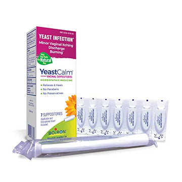 Boiron YeastCalm Homeopathic Suppositories for Yeast Infections, Burning, Discharge Boiron Au supplements