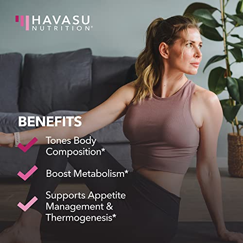 HAVASU NUTRITION Night Time Fat Burner Weight Loss Pills for Women | Appetite Suppressant for Weight Loss (+ Vitamin D, 60 Count) HAVASU NUTRITION Au supplements