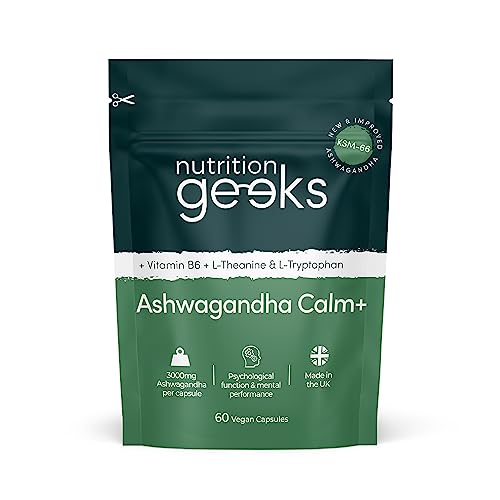 Ashwagandha KSM 66 Complex - 3000mg Enhanced with Amino Acids & Vitamin B6 Nutrition Geeks Au supplements
