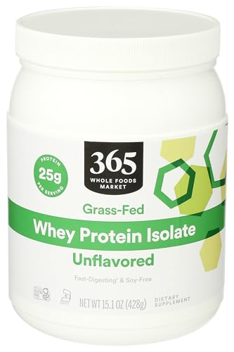 365 by Whole Foods Market, Unflavored Whey Protein Isolate, 15.1 Ounce 365 by Whole Foods Market Au supplements