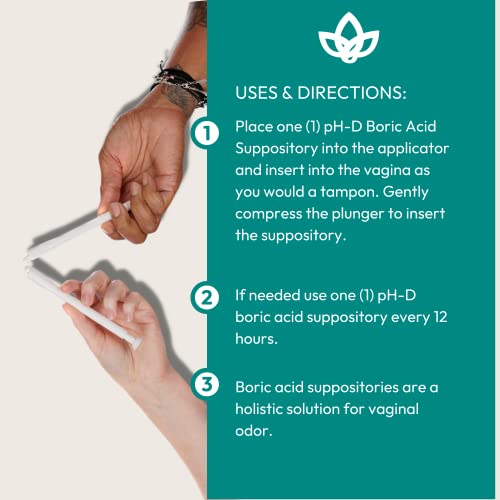 pH-D Feminine Health - Boric Acid Starter Bundle - pH-D Boric Acid Vaginal Suppositories 12 Count pH-D Feminine Health Support Au supplements