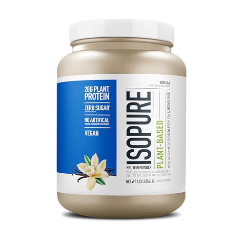 Isopure Vanilla Vegan Protein Powder, with Monk Fruit Sweetener & Amino Acids, Post Work Isopure Au supplements