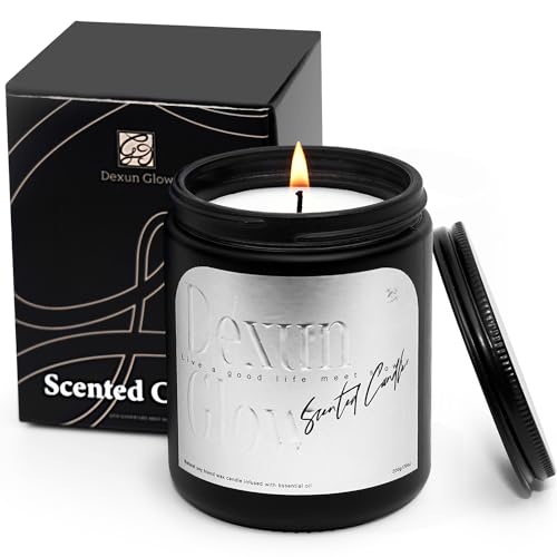 Aromatherapy Candle, Handcrafted with Natural Soy Wax and Essential Oils for Home Scented Dexun Glow Au supplements