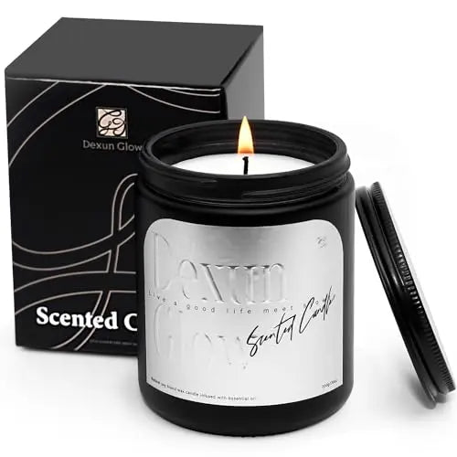 Aromatherapy Candle, Handcrafted with Natural Soy Wax and Essential Oils for Home Scented Dexun GlowAU supplements