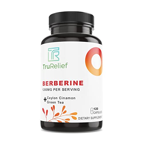 TR TRURELIEF Berberine 1200mg w/Ceylon Cinnamon & Green Tea - 120 Caps TR TRURELIEF Au supplements
