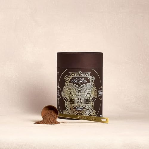 Ancient + Brave - Cacao + Collagen Powder 250g - Peruvian Raw Cacao Hot Chocolate with Grass-Fed Hydrolysed Bovine Collagen Ancient + Brave Au supplements