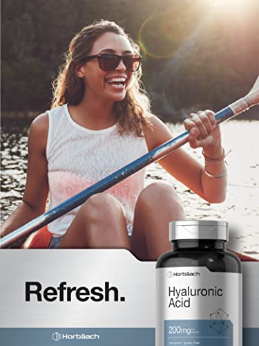 Hyaluronic Acid Supplement | 200 mg | 150 Capsules | Non-GMO and Gluten Free Supple Horbäach Au supplements
