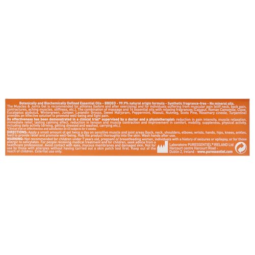 Puressentiel Muscles and Joints Gel - Soothing Gel for Muscle Relief and Knee Relief - Cooling Gel for Foot Relief - Back Gel - 2.02 oz Puressentiel Au supplements