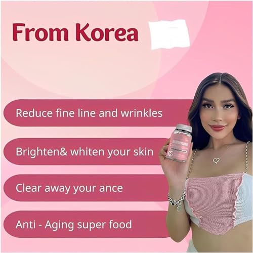 Glutathione Collagen Gummies,Glutathione Collagen Glow Gummies for Dark Spot,60 Pieces Pelinuar Au supplements