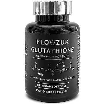 Glutathione Supplements Ultra High Strength 60 Easy to Swallow softgels with Added Vitamin C and Collagen FLOWZUK Au supplements