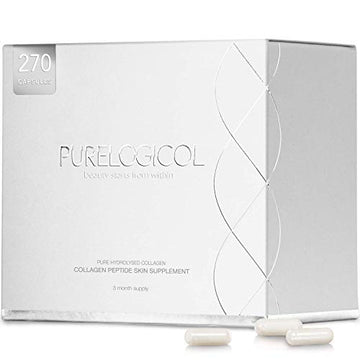 Collagen Supplement, Best Hydrolysed Collagen Peptides, 3 Months Supply for Younger Looking Skin Purelogicol Au supplements