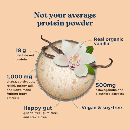 Four Sigmatic Organic Vegan Protein Powder | 18g Plant-Based Protein per Serving Four Sigmatic Au supplements