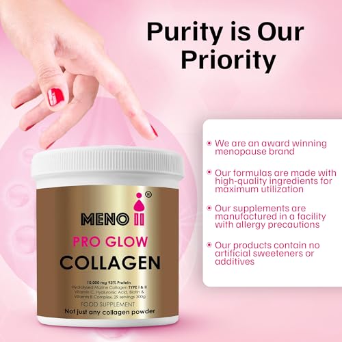 Meno II PRO Glow Marine Collagen Powder 10,000mg - High-Potency Supplements for Women Skin Hydration Meno II Au supplements