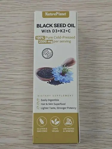 NaturePlanet Organic Soursop Bitters and Black Seed Oil Drops Bundles with Vitamins D3, K2, B6, C | NaturePlanet Au supplements