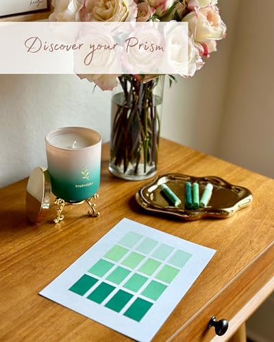 Inspired Picks Refreshing Green Candle – Wood Sage & Sea Salt w/Gold Stemmed Leaves Symbol Inspired Picks Au supplements