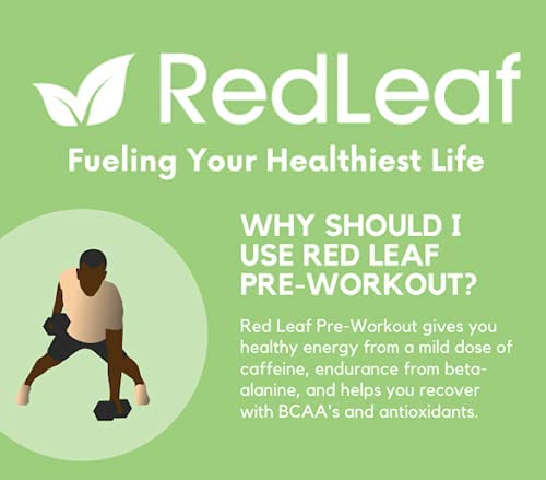 Red Leaf Pre Workout Energizer Powder, BCAA's, Beta-Alanine, Amino Acids and Green Tea Red Leaf Au supplements