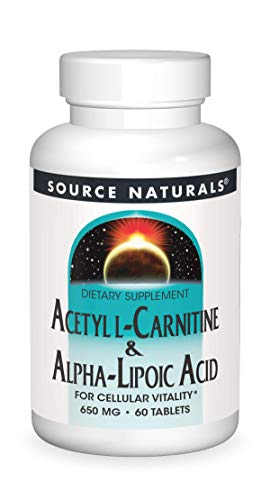 Source Naturals Acetyl L-Carnitine & Alpha-Lipoic Acid 650mg - 60 Tablets Source Naturals Au supplements