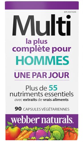 Webber Naturals Men's Most Complete Multi, 90 Vegetarian Capsules Webber Naturals Au supplements