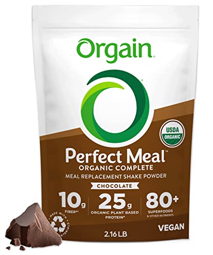 Orgain Organic Perfect Meal Replacement Protein Powder, Chocolate - 25g Plant Based Orgain Au supplements