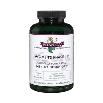 Vitanica Women's Phase II, Menopause Support, Vegan, 180 Capsules Vitanica Au supplements