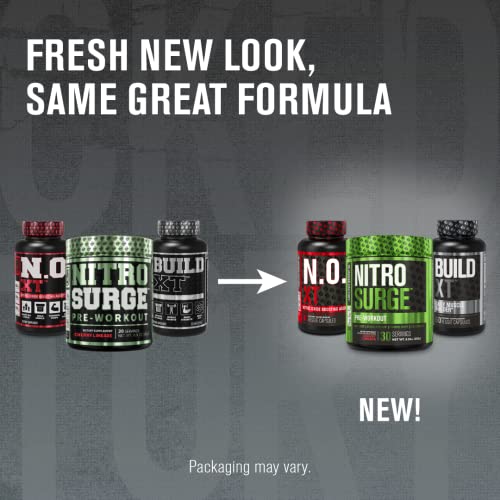 Jacked Factory Nitrosurge Pre Workout, N.O. XT Nitric Oxide Supplement & Build-XT Daily Jacked Factory Au supplements